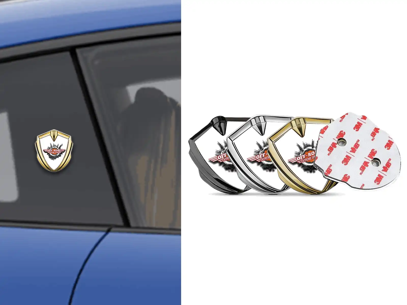 Domed Emblem Badge Pro Style Stainless Steel
